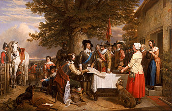 English: Oil on canvas painting of Charles I h... English: Oil on canvas painting of Charles I h...