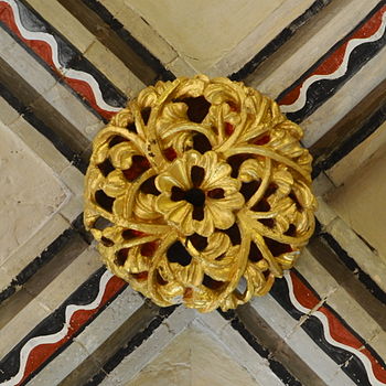 Boss at Rochester Cathedral. Boss at Rochester Cathedral.