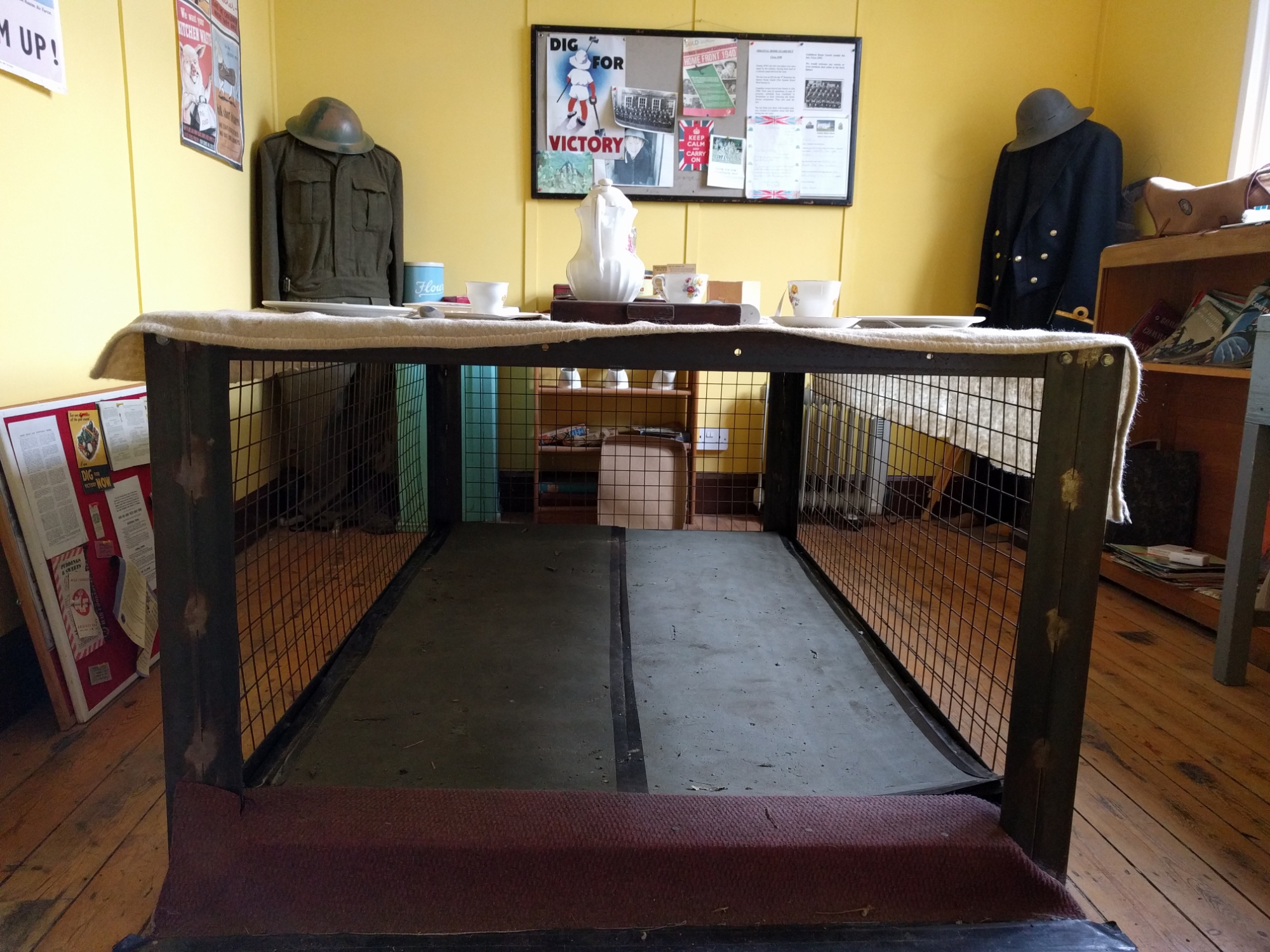 Morrison Shelter Morrison Shelter at Henley Fort WW2 Experience