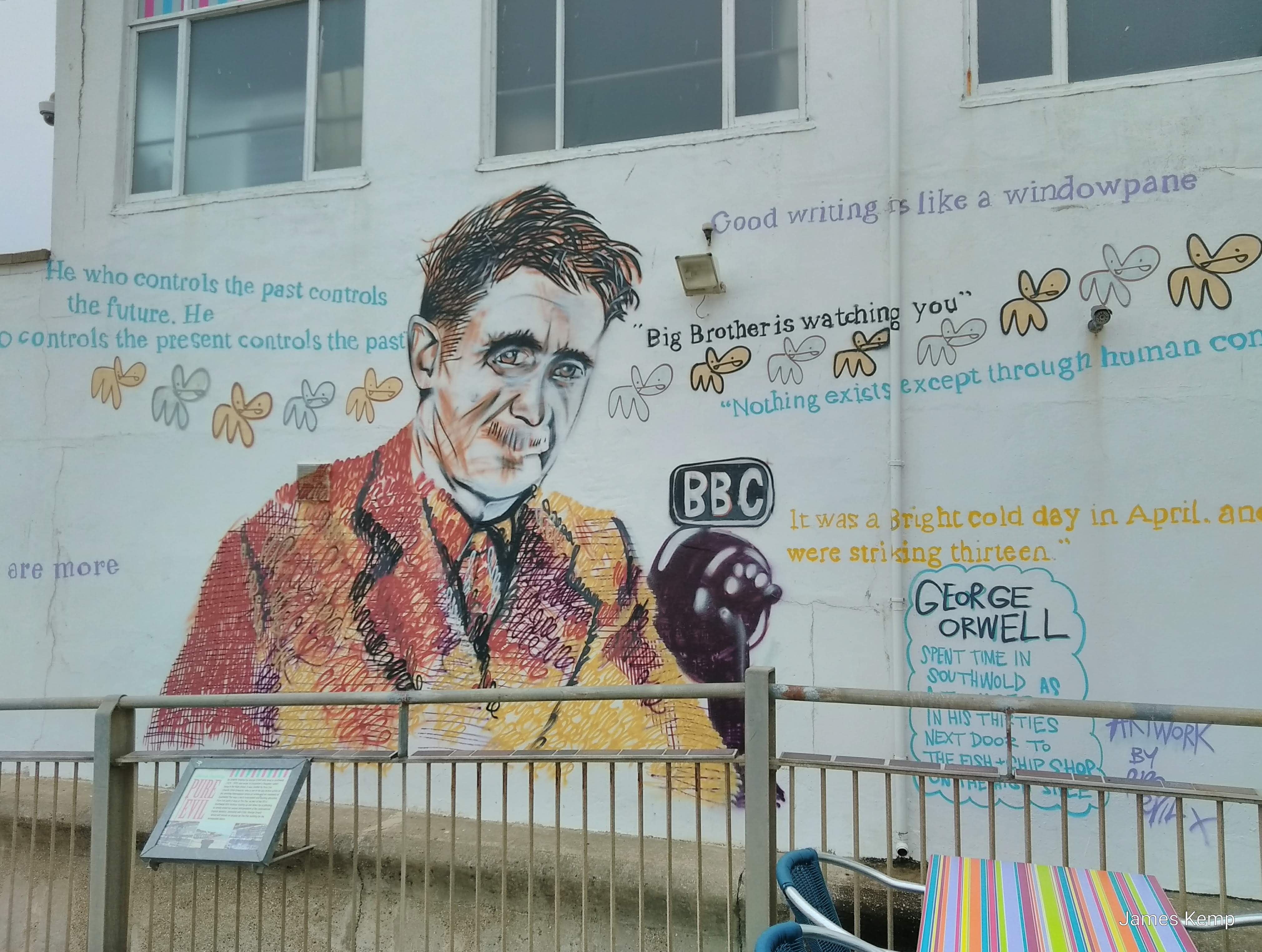 George Orwell mural