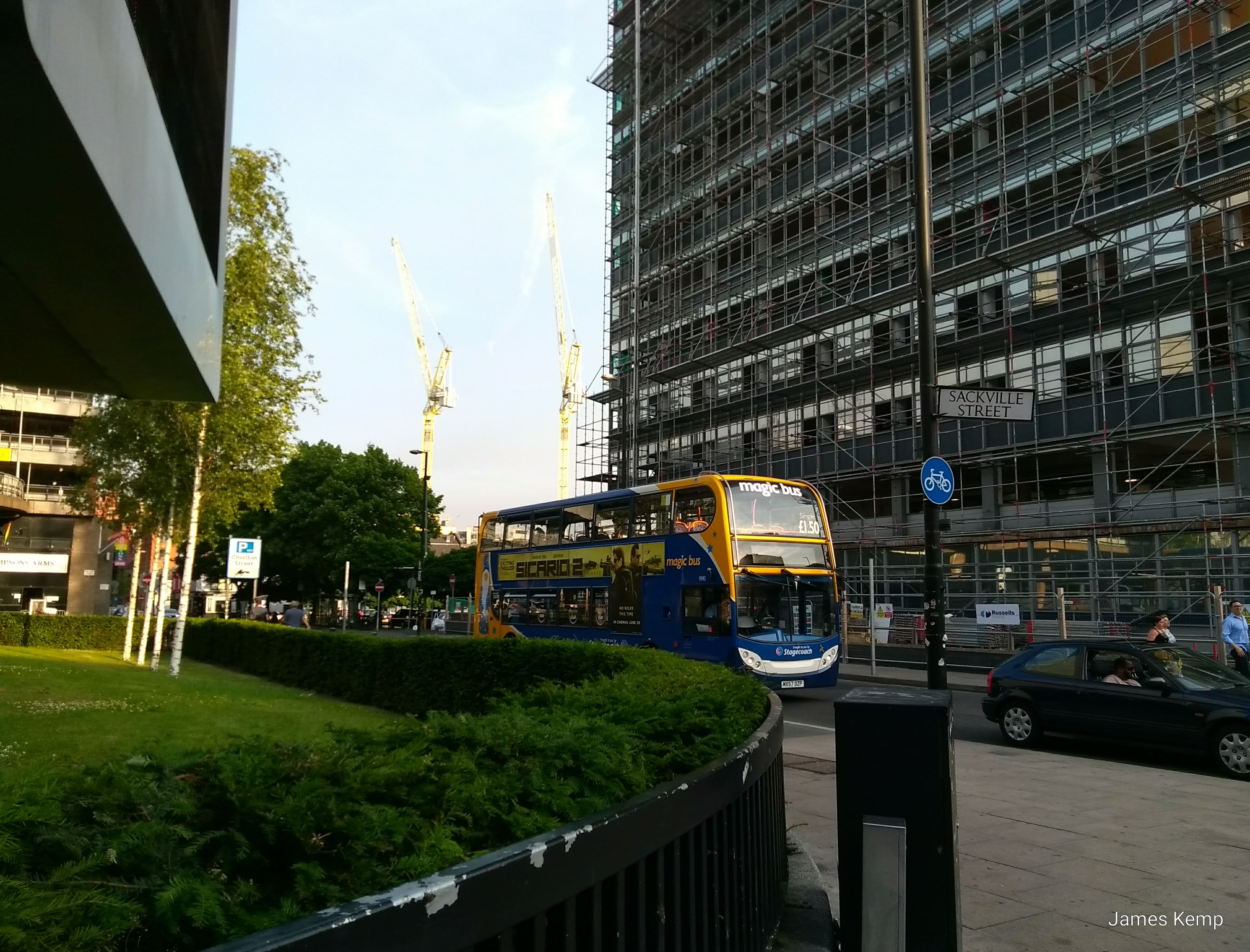 Manchester - a work in progress. Building sites and cranes are everywhere (photo: James Kemp)