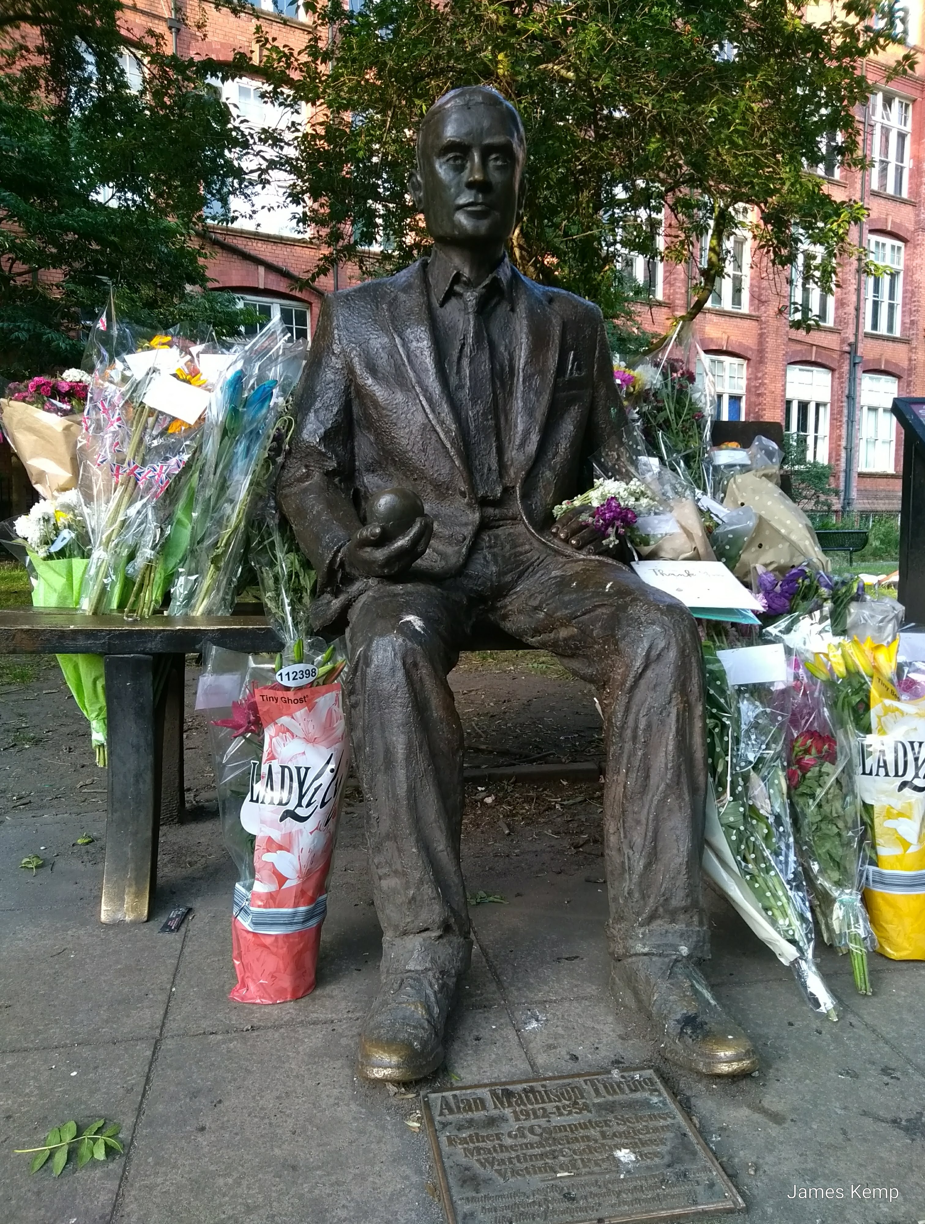 The Alan Turing Memorial in Sackville Park, Manchester (photo: James Kemp)