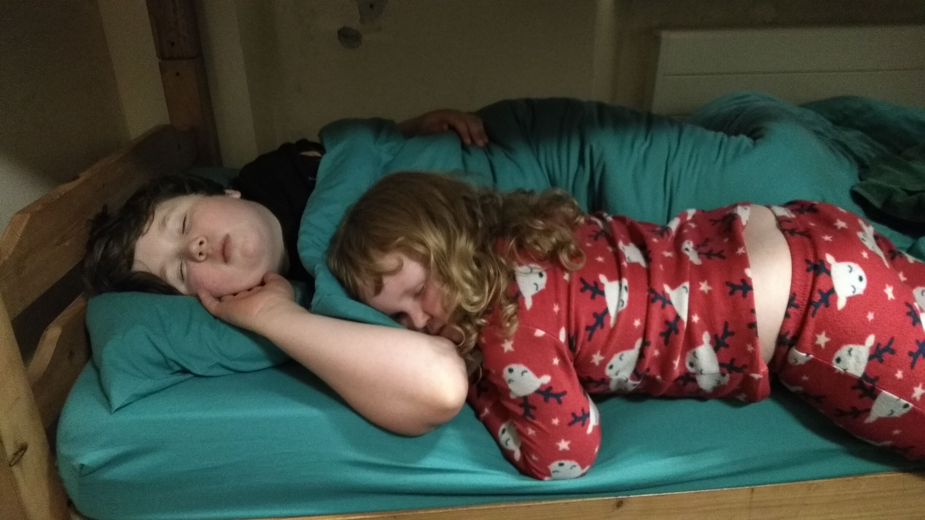 The best result from a real family holiday, tired children! (photo: James Kemp)