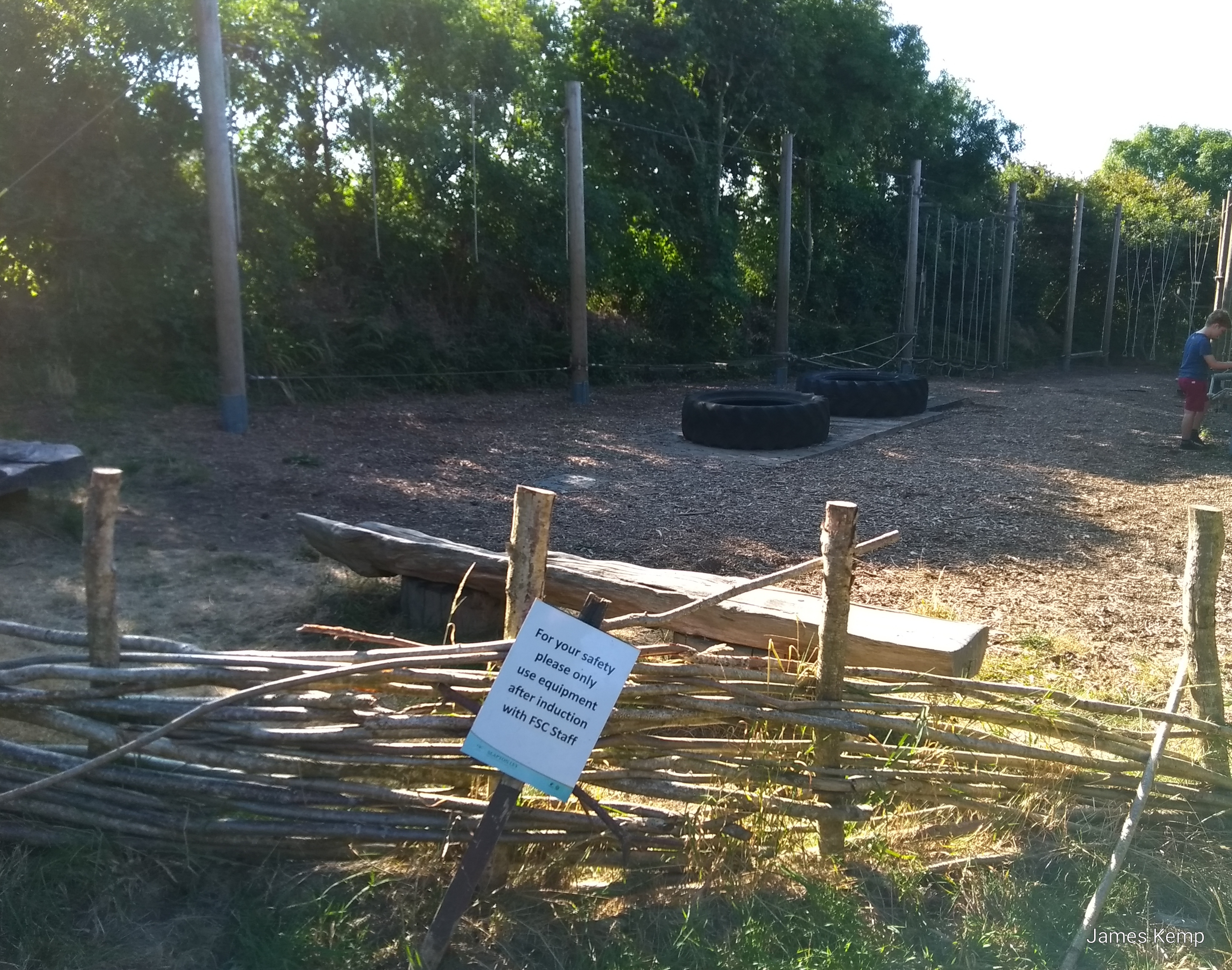 Low ropes at the Real Family Holidays centre in Slapton. (Photo: James Kemp)