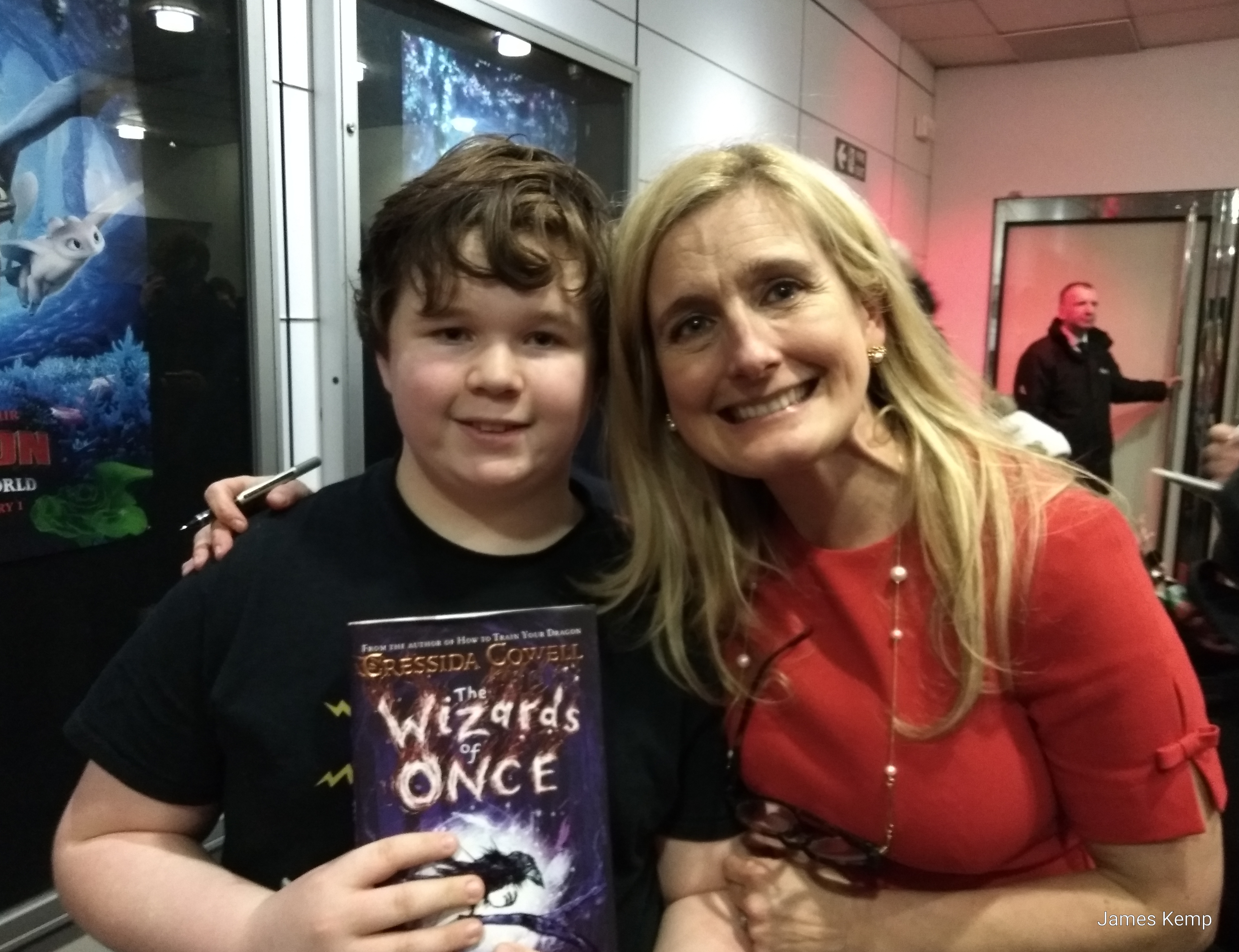 Alexander with Cressida Cowell at the BFI (photo: James Kemp)